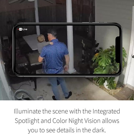 Arlo Essential Security Camera 2K |Outdoor - Indoor | 2nd Gen | Wireless with Spotlight, 2-Way Audio, Color Night Vision, Live Stream, Motion Activation, Real Time Notifications, Wide Angle - White