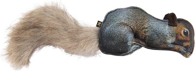 Browning Pet Toys, Durable Dog Toys for Tug and Fetch, Squirrel Fabric Squeaker Toy