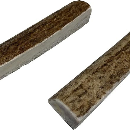 X Small Split Twin Pack (for 0-10 lb Dogs and Puppies) Premium Grade Elk Antlers for Dogs (2 Pieces) Sourced in The USA