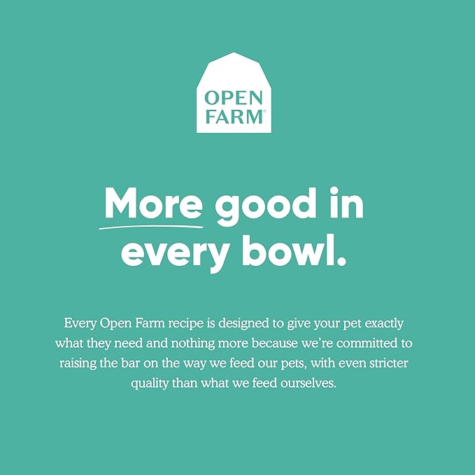 Open Farm, Ancient Grains Dry Dog Food for Puppies, Protein-Rich & Nutrient Dense, 90% Animal Protein Mixed with Non-GMO Fruits, Veggies and Superfoods, Chicken & Salmon Recipe for Puppy, 4lb Bag