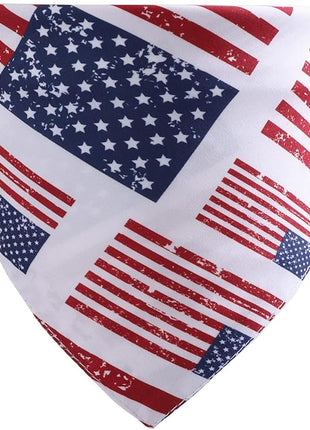 BinaryABC USA Flag Dog Bandana,American Flags Dog Bandana Pet Scarfs,4th of July American Independence Day Pet Decorations (Style 4)