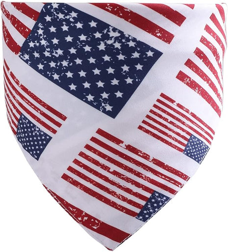 BinaryABC USA Flag Dog Bandana,American Flags Dog Bandana Pet Scarfs,4th of July American Independence Day Pet Decorations (Style 4)