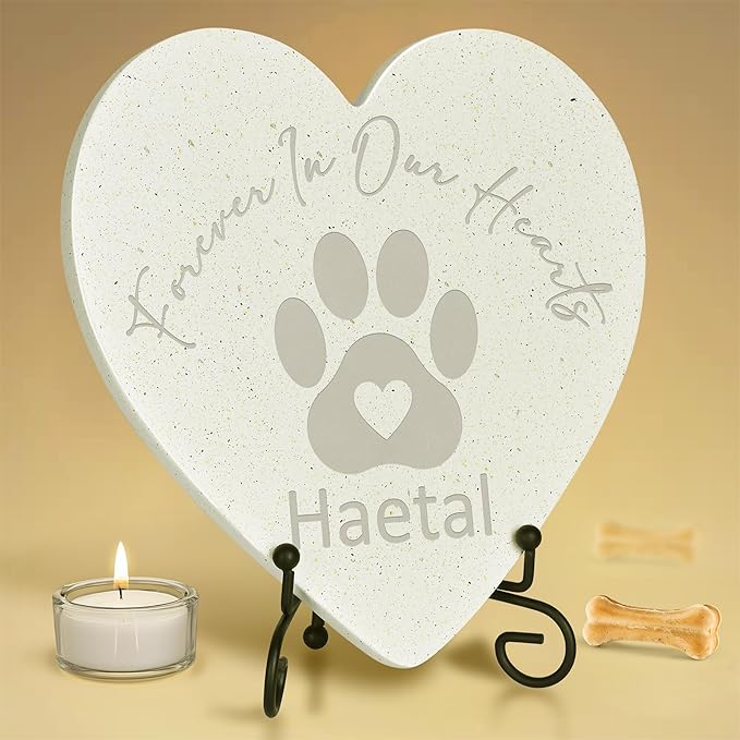 Personalized Pet Stone | Pet Memorial Stone | Dog Memorial Stone | Pet Memorial Gift | Pet Loss Gift | Pet Memorial | Dog Memorial | Cat Memorial | Loss of a Dog - Forever in Our Hearts
