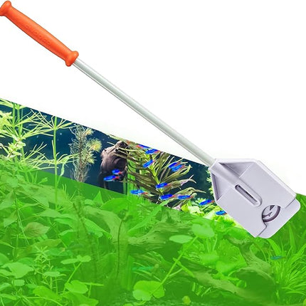 FL!PPER Flipper Platinum Aquarium Algae Scraper | Glass & Acrylic Tank Cleaner with Serrated Blade for Efficient Aquarium Maintenance (12” Nano)
