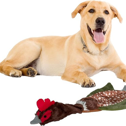SPOT Skinneeez Crinklers Bird- Stuffing-Free Dog Toy with Crinkle and Squeaker Sounds, Durable Tug Toy for Moderate Chewers, Ideal for Medium and Large Dogs, Assorted Styles, 23 in