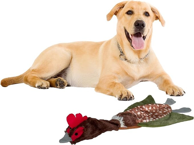 SPOT Skinneeez Crinklers Bird- Stuffing-Free Dog Toy with Crinkle and Squeaker Sounds, Durable Tug Toy for Moderate Chewers, Ideal for Medium and Large Dogs, Assorted Styles, 23 in