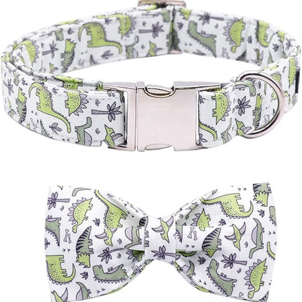 ARING PET Bowtie Dog Collar, Dog Collar with Bow, Adjustable Dog Collars for Small Medium Large Dogs.