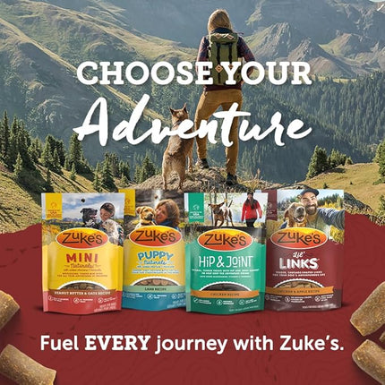 Zuke’s Lil’ Links Dog Treats for Dogs of All Sizes, Snacking Sausage Treats for Dogs, Pet Treats made with Real Chicken & Apple, 6 oz. Resealable Pouch - 6 oz. Bag