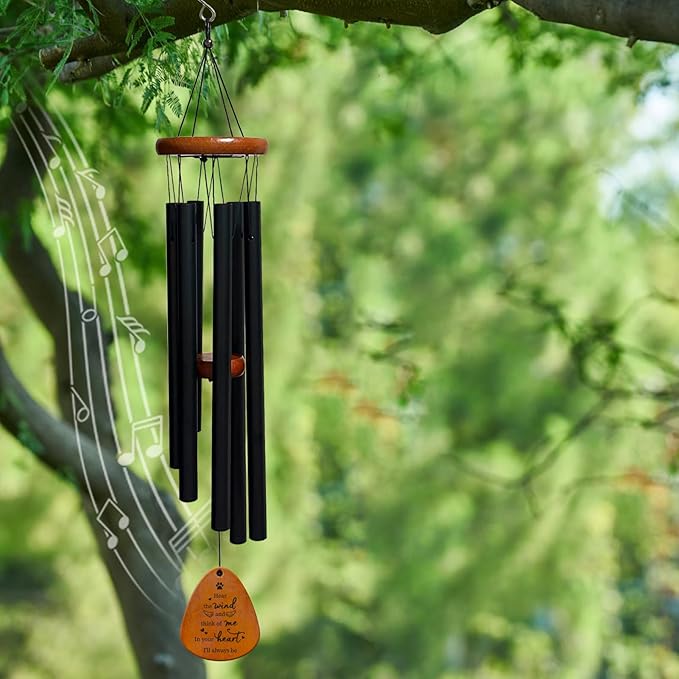 Pet Memorial Wind Chimes Dog Memorial Gifts Loss of Pet Sympathy Gift Sympathy Bereavement Gifts in Memory of Dog Cat Wind Chimes for Outside Remembrance Gift