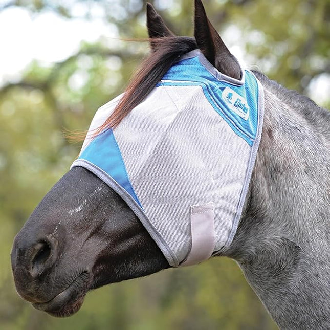 Cashel Crusader Fly Mask, Standard (Blue, Warmblood)