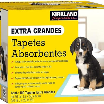 Kirkland Signature Extra-Large Absorbent Pads, 100 Large Pads, 30x23 (Original Version)