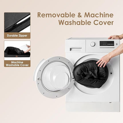 EHEYCIGA Memory Foam Dog Bed XXL, Giant Dog Bed Orthopedic with Washable Removable Cover, Waterproof Pet Bed Couch for Jumbo Dogs, 48x36x7 Inches, Black