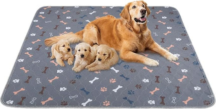 Washable Pee Pads for Dogs 72"x72", Reusable Puppy Pads Extra Large Upgrade Non-Slip Dog Pee Pads Super Absorbency Training Pads Quick Dry Whelping Pads for Dog Playpen, Protects Floor Sofa Bed