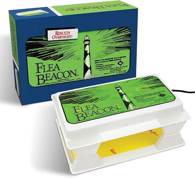 Happy Jack Flea Beacon Kill Fleas in House, Attracts, Traps Indoor Bugs, Breaks Breeding Cycle Before Adults Lay Eggs, Safe, Fast, & Clean Way to Get Rid of Indoor Pests, Made in USA