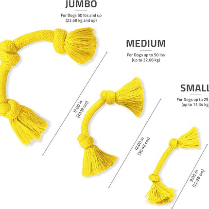 Playology Dog Toys | Dri-Tech Rope Toy Tug of War Rope for Aggressive Chewers | Medium Chicken Scented Toy - Easy to Clean and Made from Non Toxic Materials
