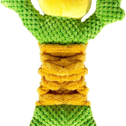 Dog Tug Toy, Durable Dog Toys Large Breed, Tug of War Dog Squeaky Toy, Stuffed Plush Dog Toys with Crinkle Paper for Small, Middle, and Big Dogs(Tug of War Series, Frog)