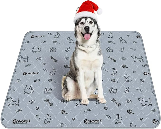 Washable Pee Pads for Dogs 2 Pack, 34" x 36" Reusable Puppy Training Pads Heavy Absorbency Dog Playpen Mats Waterproof with Non-Slip Bottom for Playpen, Crate, Potty, Whelping