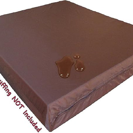 Dogbed4less 2 Pack Internal Duvet Case Waterproof Zipper Dog Bed Cover for Jumbo Large 55"x47"X4" Memory Foam Pad Pet Bed - 59"x51" Flat