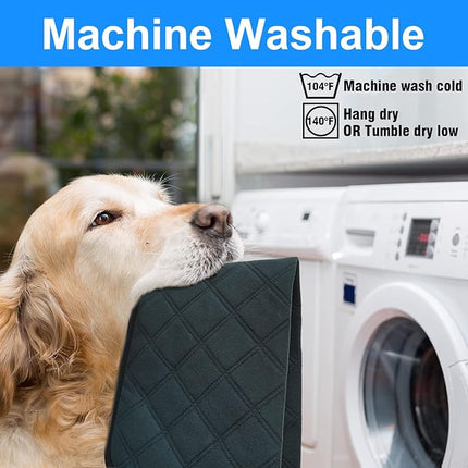 RIOUSSI Washable Pee Pads for Dogs, Reusable, Absorbent, Leakproof, Non Slip Pet Puppy Pads for Potty Training. Dark Gray, 36x41 Inch(4pack)