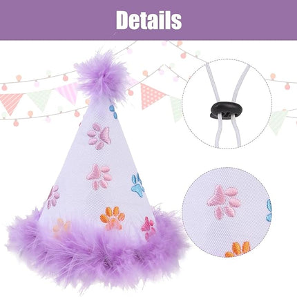 BINGPET Dog Birthday Bandana Scarf and Reusable Hat with 0-8 Figures,Cute Puppy Dog Birthday Outfit Party Supplies Gift for Small Medium Large Dogs Girl(X-Large)