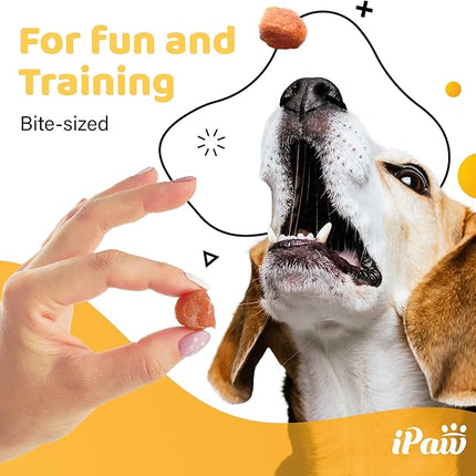 iPaw Turkey Tots Dog Treats for Puppy Training, All Natural Human Grade Dog Treat, US Sourced Raw Material, Hypoallergenic, Easy to Digest (Turkey Tots), 5 Packs