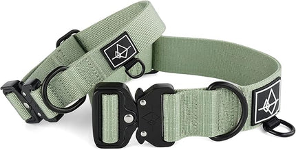 Made to ROAM Premium Dog Collar - Adjustable Heavy Duty Nylon Collar with Quick-Release Metal Buckle (Washington Rain, Classic Size 1)