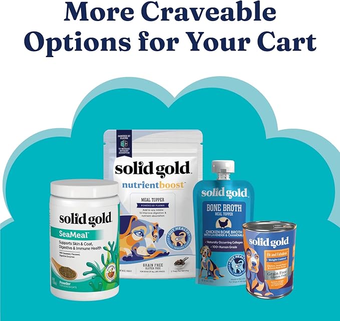 Solid Gold Healthy Weight Management Dry Dog Food for Adult & Senior Dogs - With Pollock, Whole Grain & Probiotics for Gut Health & Digestion Support - Dry Dog Food for Weight Management Support –24LB