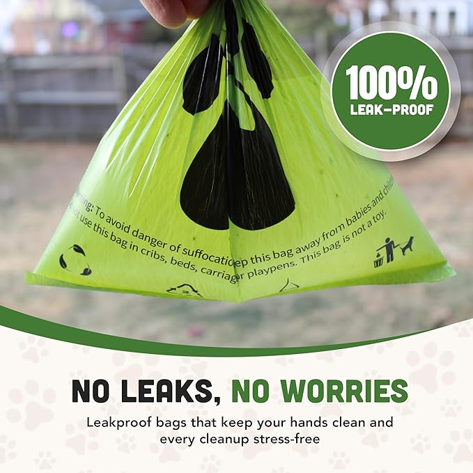 Ava’s Pet Pawtrol Dog Poop Bags Rolls w/Dispenser - 300 Biodegradable, Extra Thick, Leakproof, Heavy Duty Poop Bags for Dogs, Lavender Scented, Odor Control, Easy-Tear, Eco-Friendly, Puppy Essentials