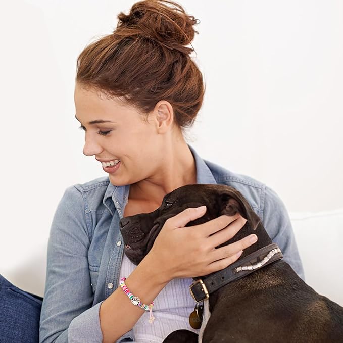 Dog Memorial Gifts for Loss of Dog, Pet Memorial Gifts for Dogs, Dog Passing Away Sympathy Gift, Rainbow Bridge Pet Memorial Bracelet for Men Women Who Loss of Dog Cat, Loss of Dog Sympathy Gift