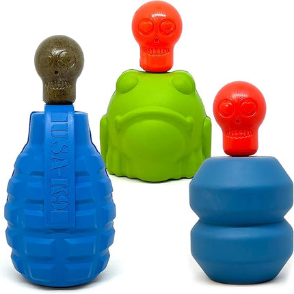 SodaPup Unstoppables Chewers – Inserts for Treat Dispensers Made in USA from Non-Toxic, Pet Safe, Food Safe Nylon Material to Enhance Treat Dispensers and Challenge Dog’s Foraging Instincts – 3 Pack