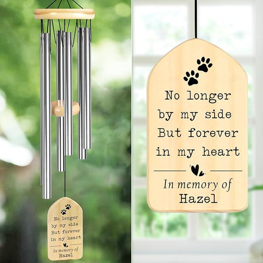 Dog Memorial Gifts for Loss of Dog, PEMIRSAYO Pet Memorial Wind Chime, Pet Memorial Gifts, Loss of Pet Sympathy Gift, Pet Remembrance Gift, Pet Loss Gifts, in Memory of Dog Cat