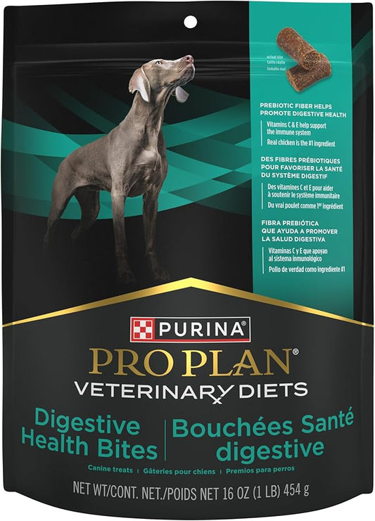 Pro Plan Veterinary Diets Purina Digestive Health Bites Dog Treat Chews - 16 oz. Pouch