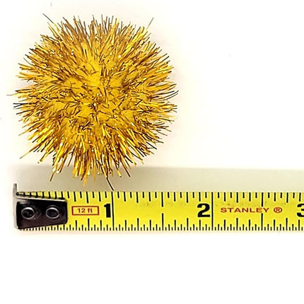 Tuff Kitty Puff Kats' N Us Cat Toy - Mini Size 1 Inch - Sparkle Ball Cat Toys - Glitter Assorted Colors (Pack of 6)