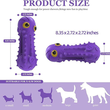 Dog Squeaky Toys for Aggressive Chewers, Durable Chew Toys for Large Medium Breed Dog, Dog Toys, Tough Durable Dogs Toys with Natural Rubber