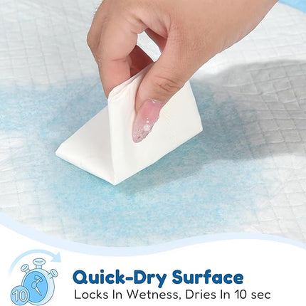 FluffyDream Super Absorbent Waterproof Dog and Puppy Pet Training Pad, Housebreaking Pet Pad,Blue (17.6"x23.6" (500PCS))