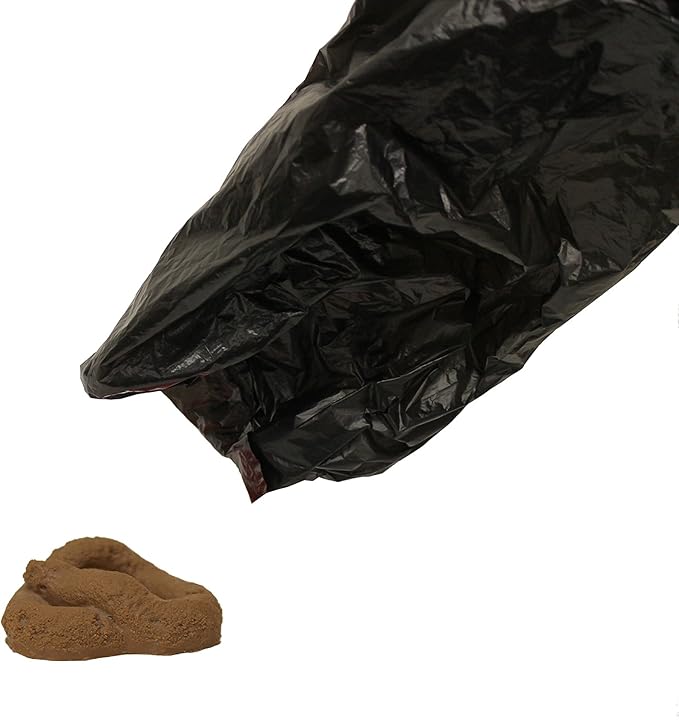 Easy Open & Easy tie-Handle 15" Long, Strong Leak-Proof Poop Bags, Dog Waste Bags, Made in USA (not on Rolls)