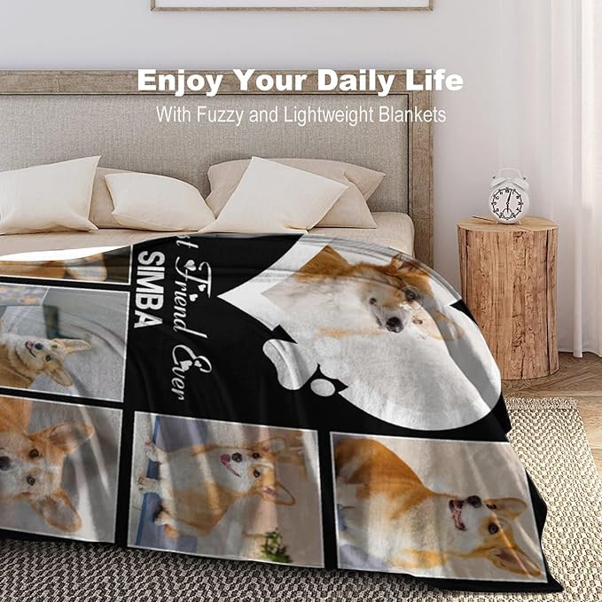 Artsadd Dog and Cat Memorial Gifts, Pet Loss Memorial Blanket, Custom Dog Blanket, Personalized Pet Remembrance Gifts, Loss of Pet or Cat Remembrance Sympathy Grief Condolence Bereavement Gifts