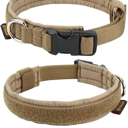 EXCELLENT ELITE SPANKER Nylon Puppy Dog Collar Adjustable Soft Padded Collar Heavy Duty Quick-Release Buckle Lightweight No-Choke for Small Medium Dogs(COB,S)