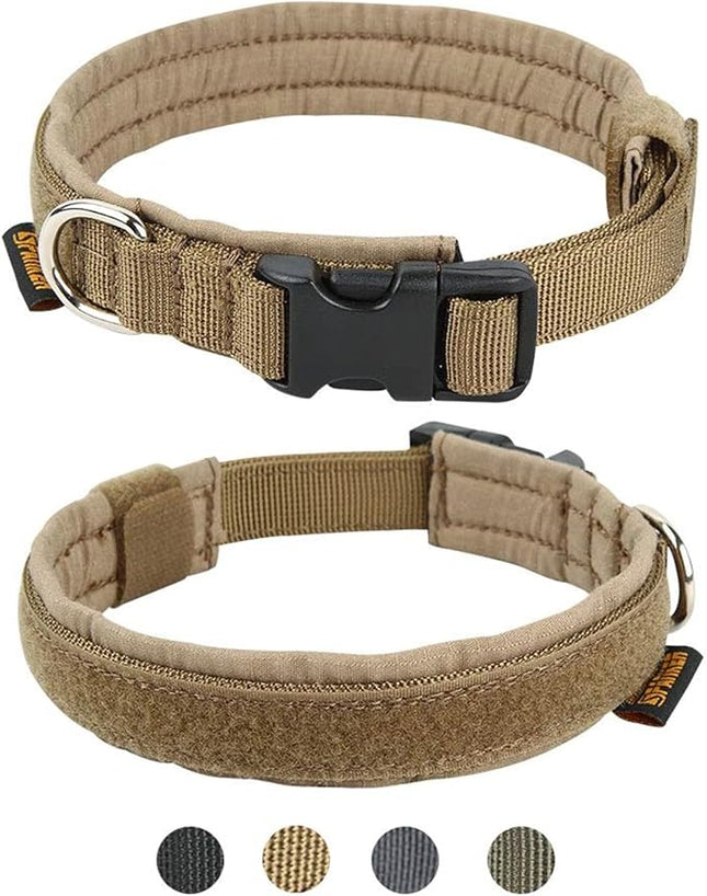 EXCELLENT ELITE SPANKER Nylon Puppy Dog Collar Adjustable Soft Padded Collar Heavy Duty Quick-Release Buckle Lightweight No-Choke for Small Medium Dogs(COB,S)