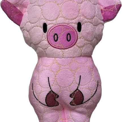 Bite Force -Durable & Strong Dog Toy Pig with Squeaker, Kevlar-Reinforced for Aggressive Chewers for Small Medium Large Dogs - Green.