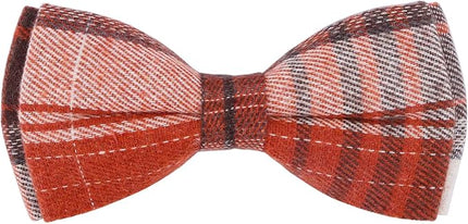 Faleela Soft &Comfy Bowtie Dog Collar,Detachable and Adjustable Bow Tie Collar,for Small Medium Large Pet (Medium (Pack of 1), Orange)