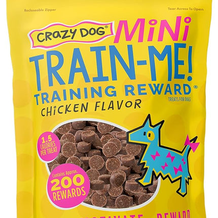 Crazy Dog Train-Me! Training Reward Mini Dog Treats , 4 Ounce (Pack of 1)