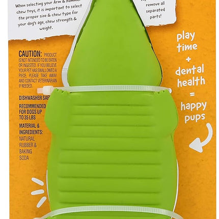 Arm & Hammer for Pets Super Treadz Gator Chew Toy - Best Chew Toys Reduce Plaque & Tartar Buildup Without Brushing - For Dogs up to 35 Lbs