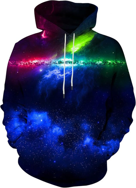 Yasswete Unisex Adults 3D Printed Fashion Hoodies for Men Women Pullover Novelty Sweatshirts with Big Pockets