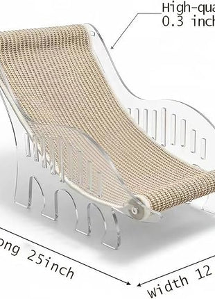 Cat bed for indoor cats cat scratcher bed adjustable acrylic pet bed and pet sofa with sisal - cute dinosaur shape for all small and medium-sized pets and small dog, pet furniture & pet hammock