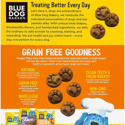 Blue Dog Bakery Natural Dog Treats, Doggie Paws, Maple Bacon Flavor, 16.2oz (1 Count) (Pack of 2)