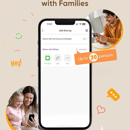Automatic Cat Feeder 2 Cats - 5G WiFi Pet Feeder with APP Control, 6L Dry Food Dog Feeder with Blockage Alarms, 1-10 Meals Per Day
