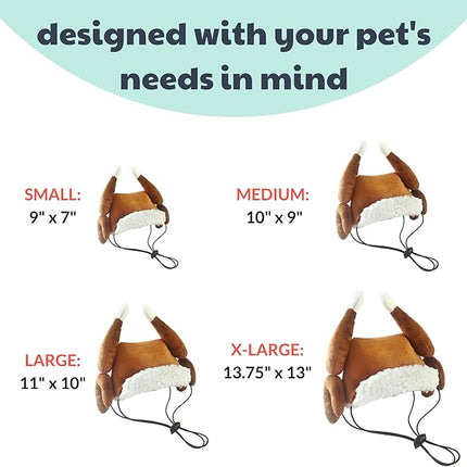 Huxley & Kent Pet Hat | Turkey Tester (Large) | Fun Thanksgiving Holiday Hat for Dogs/Cats | Cute, Comfortable and Fun | SnugFit Strings for Best Fit