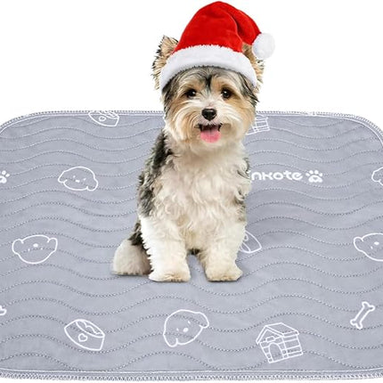 2 Pack Puppy Pee Pads Heavy Absorbency Washable for Dogs, Reusable Pee Pads Prevent Leakage Non-Slip, Waterproof Pet Training Pads for Puppy Playpen, Crate, Whelping Box, 18"x24"