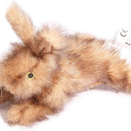 ALL FOR PAWS Brown Rabbit Pet Plush Toys, Dog Squeaker Toy, Large